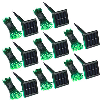 100 LED Solar Powered String Light Static Christmas Porch Party Decor 8 Pack
