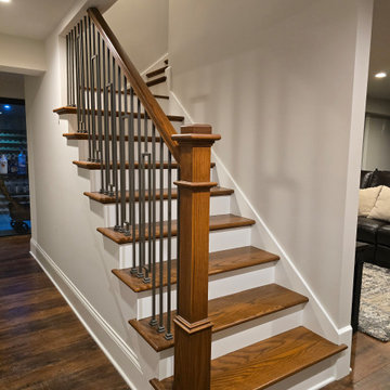 Full Basement renovation with exercise room, wine cellar, TV room and Sauna