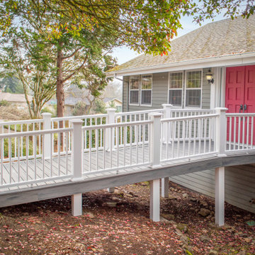 Trex Entry Bridge with TimberTech Handrails
