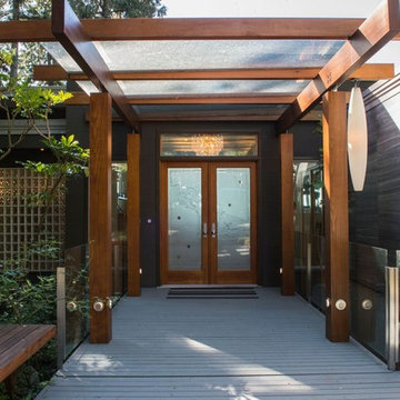 Contemporary West Vancouver Residential, Entry and Deck Renovation
