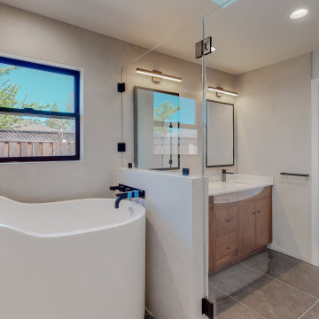 Bathtub and Shower Combination Bathroom Remodel