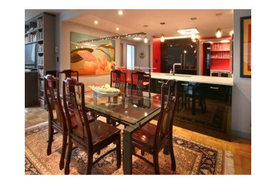 This is an example of a medium sized eclectic kitchen in Vancouver.