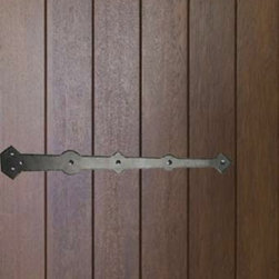 Pre-hung House Single Door 96 80 Wood Mahogany Rustic Plank Round Top - Front Doors