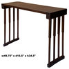 Chinese Feather Pattern Wood Bars Design Legs Altar Console Table Hcs6069