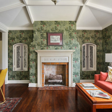 Wallpapered Sitting Room