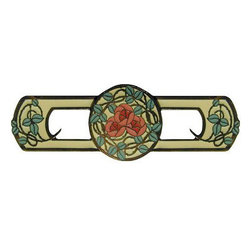 Inviting Home Inc. - Delaney's Rose Pull, Dark Brass-Yellow - Cabinet And Drawer Handle Pulls