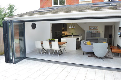 Contemporary house exterior in Devon.