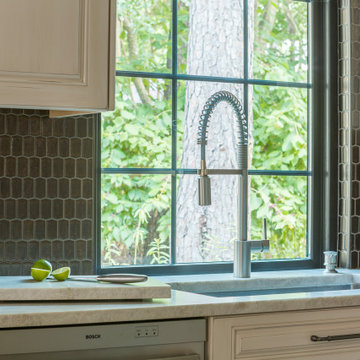 Transitional kitchen renovation with wonderful details in Cypress, Texas