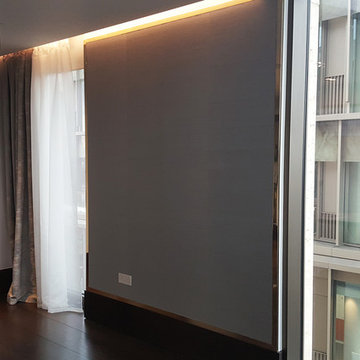 Bespoke panels and doors with polished brass