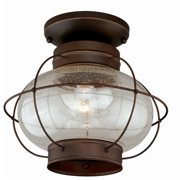 Vaxcel - Chatham 1-Light Outdoor Ceiling in Coastal and Globe Style 12 Inches