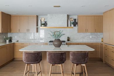 Example of a trendy kitchen design in Vancouver