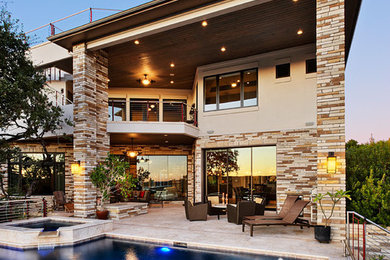 Trendy exterior home photo in Austin