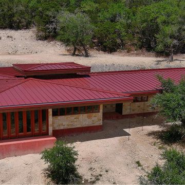 Double Lock Standing Seam in Colonial Red