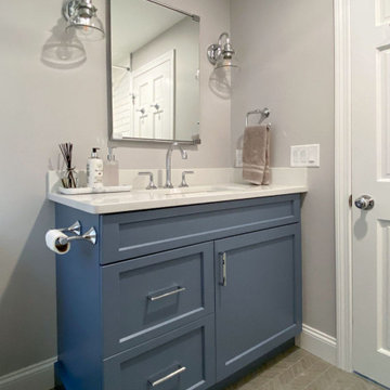 Project Blue and Beyond Kitchen & Bath Remodel in Wakefield MA