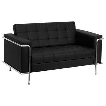 Bowery Hill Love Seat in Black
