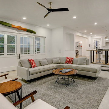 Modern, Minimalist Historic Bungalow Remodel - Living Room