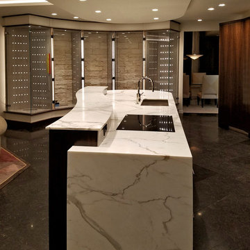2cm Calacatta Marble Kitchen and Bar Countertops