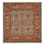 Unique Loom - Unique Loom Light Blue Alexander Sahand 4' 0 x 4' 0 Square Rug - Our Sahand Collection brings the authentic feel of Persia into your home. Not only are these rugs unique, they can also be used in a variety of decorative ways. This collection graciously blends Persian and European designs with today's trends. The mixture of bright and subtle colors, along with the complexity of the vivacious patterns, will highlight any area in your house.