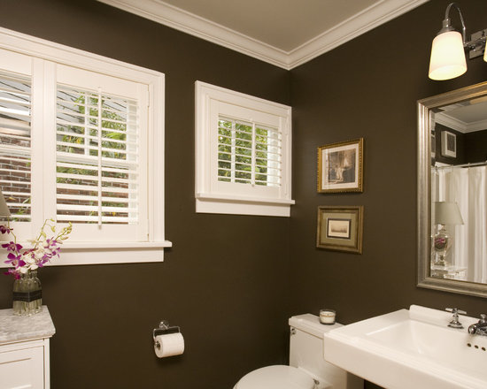 Brown And White Bathroom | Houzz