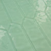 3"x10" Aristocrat Harbor Elongated on Glass Tile, Upscale Aqua, Set of 15