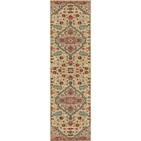 Lodge King Divine Multi Rustic Area Rug, 2'3"x7'7"