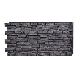 147-EVEREST DEEP SLATE STACKED WALL PANEL - 24"H - Wall Panels