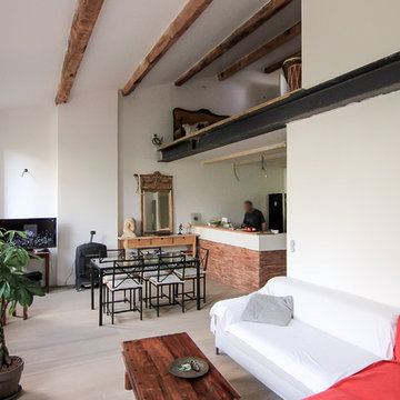 Aménagement d'un duplex tout en volume