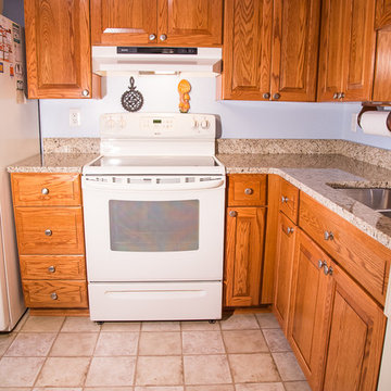 Rustic Oak Kitchen in Pasadena, MD