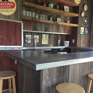 Zinc bar wrap around & pool