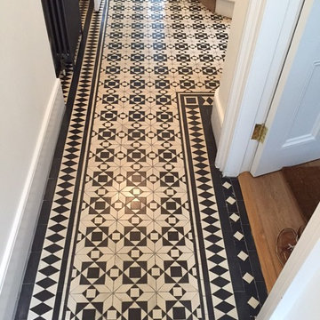 Rebuilding a Damaged Victorian Tiled Hallway in Islington