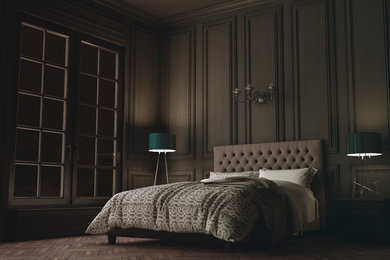 Trendy bedroom photo in Other