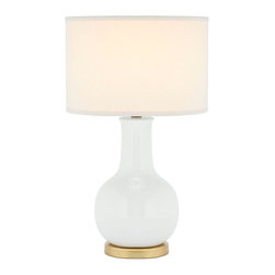 White Ceramic Paris Lamp - Table Lamps