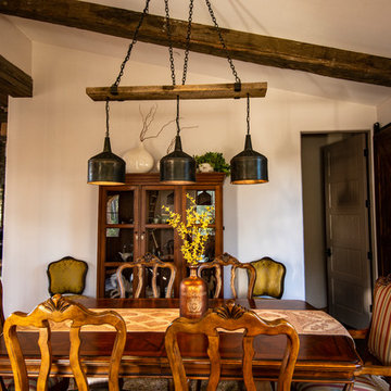 weathered timbers and natureaged ceiling and siding