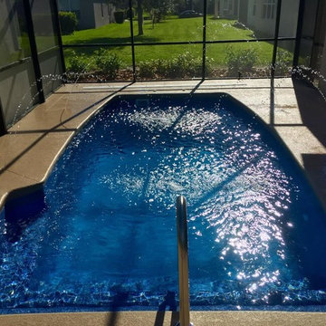 Fiberglass Pool With Swim Jets