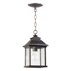 Quorum Lighting (7941-7-86) Pearson Transitional Pendant, Oiled Bronze