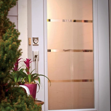 Decorative Door Glass - Crosslines