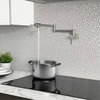 STYLISH Stainless Steel Wall Mount  Pot Filler Folding Stretchable