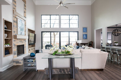 Inspiration for a modern living room remodel in Dallas