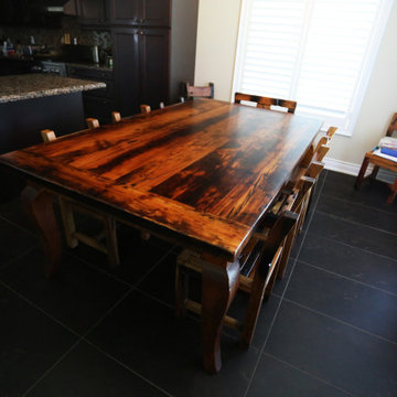 Reclaimed Wood Harvest Tables