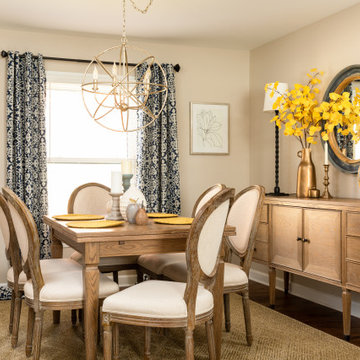 Warm Tones Dining Room
