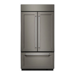 42" Width Built-In Panel Ready French Door Refrigerator with Platinum Interior - Refrigerators