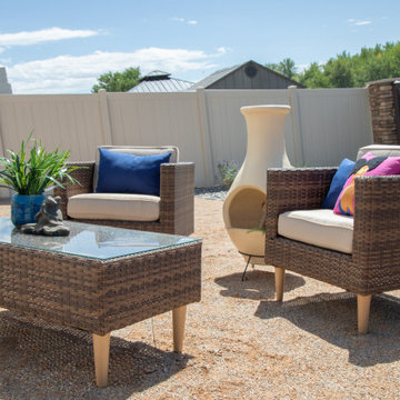 Contemporary Outdoor Lounge with San Bruno Set