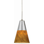 AFX - AFX LAPL500L40D1SNAM Laveer - 7 Inch 120V 6W 4000K 1 LED LED Pendant - 5 Year WarrantyFixture Dimmable: Yes, with theLaveer 7 Inch 120V 6 Satin Nickel Amber GUL: Suitable for damp locations Energy Star Qualified: n/a ADA Certified: n/a  *Number of Lights: 1-*Wattage:6w Integrated LED bulb(s) *Bulb Included:Yes *Bulb Type:Integrated LED *Finish Type:Satin Nickel