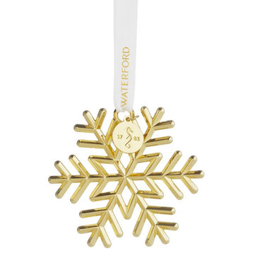 Waterford Snowflake Golden Ornament