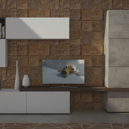 Modern Italian Wall Unit Velvet 107 by Artigian Mobili - $3,195.00 - Entertainment Centers And Tv Stands
