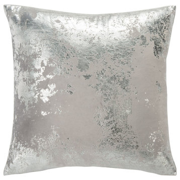 Safavieh Isabelina Pillow Grey/Silver 18" X 18"