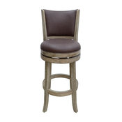 Toledo Swivel Stool, Weathered White, 24"