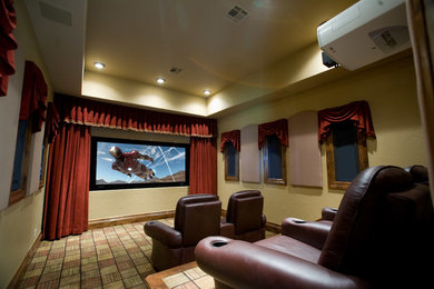 Home Theater w/ Curved TV