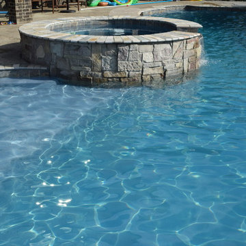 Backyard Boating Gunite Pool with ecoFinish KON
