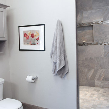 Simple sleek bathroom in Madison, WI
